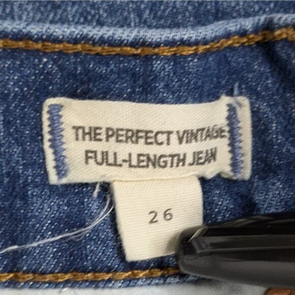 Madewell Perfect Vintage Full Length 26 Blue High Rise Straight Leg '90s - Picture 2 of 11